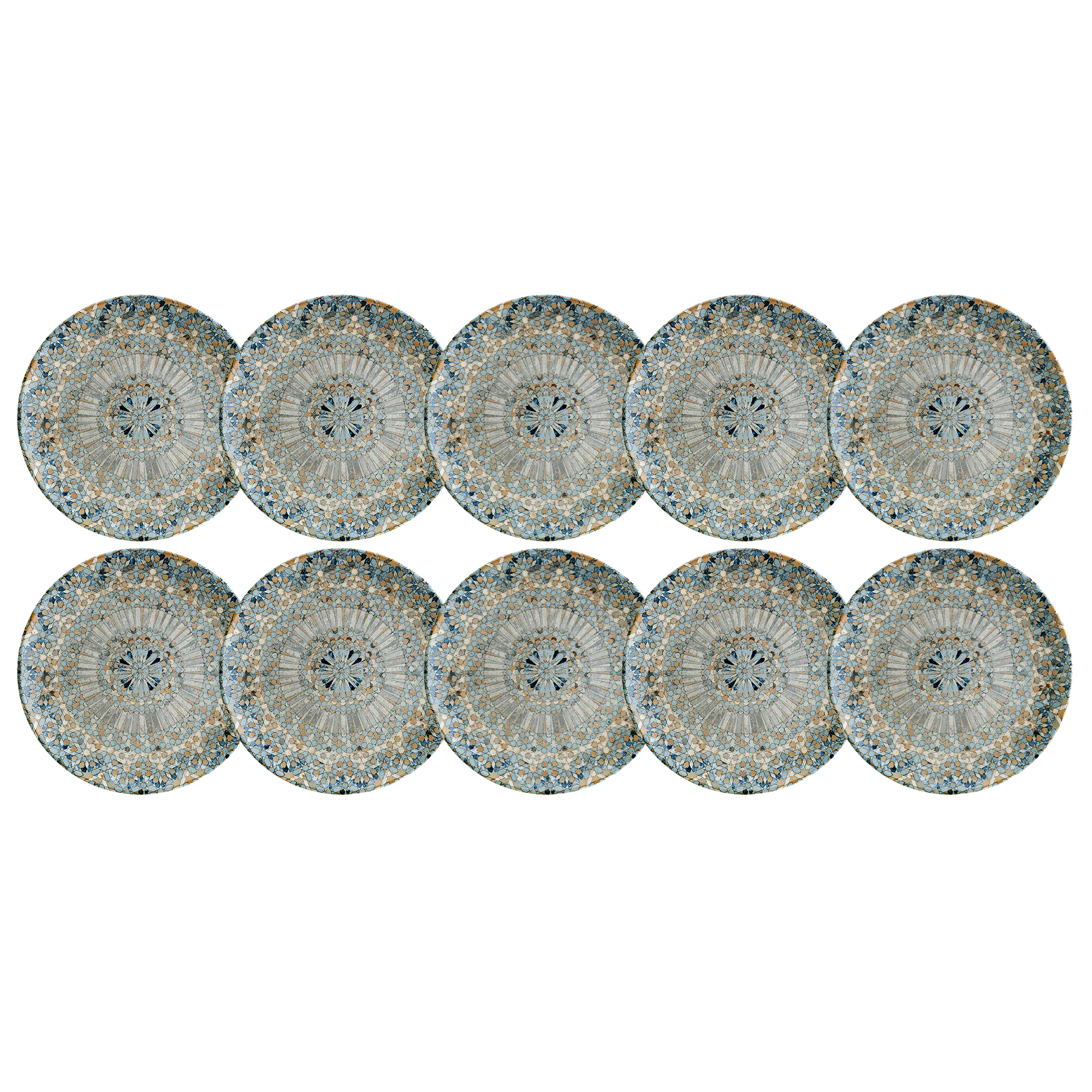 Bonna Luca Mosaic Assiett 21 Cm 10-pack - Assietter Porslin Multi