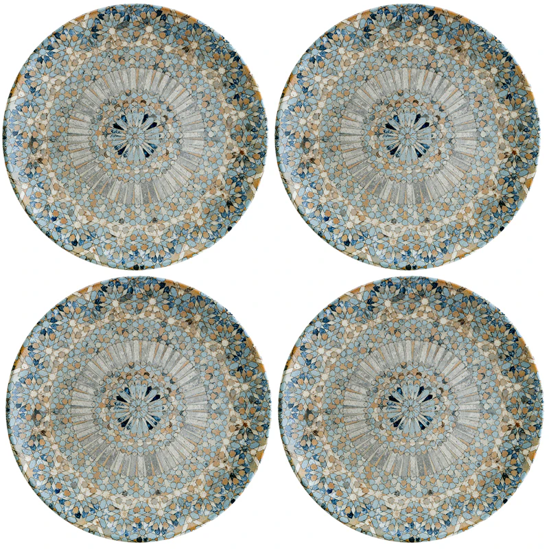 Luca Mosaic Tallrik 27 cm, 4-pack
