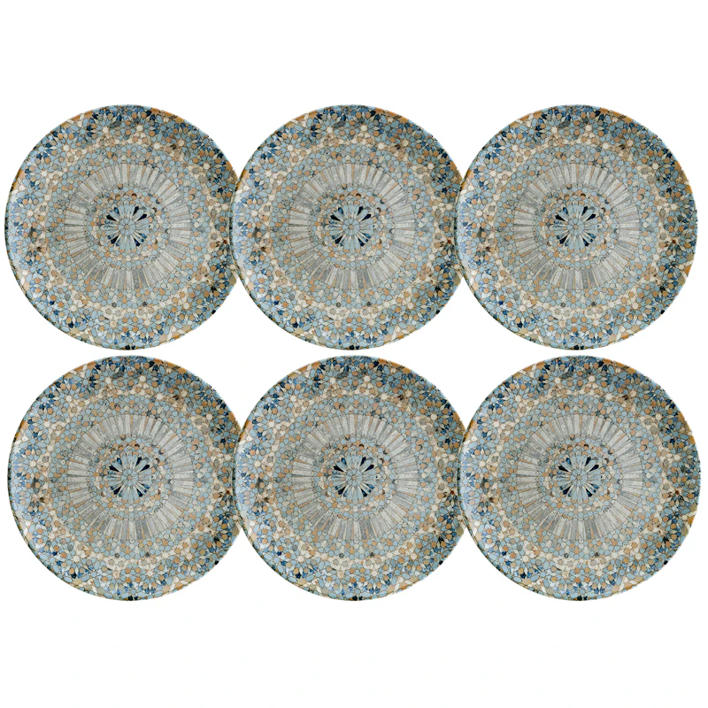Luca Mosaic Tallrik 27 cm, 6-pack
