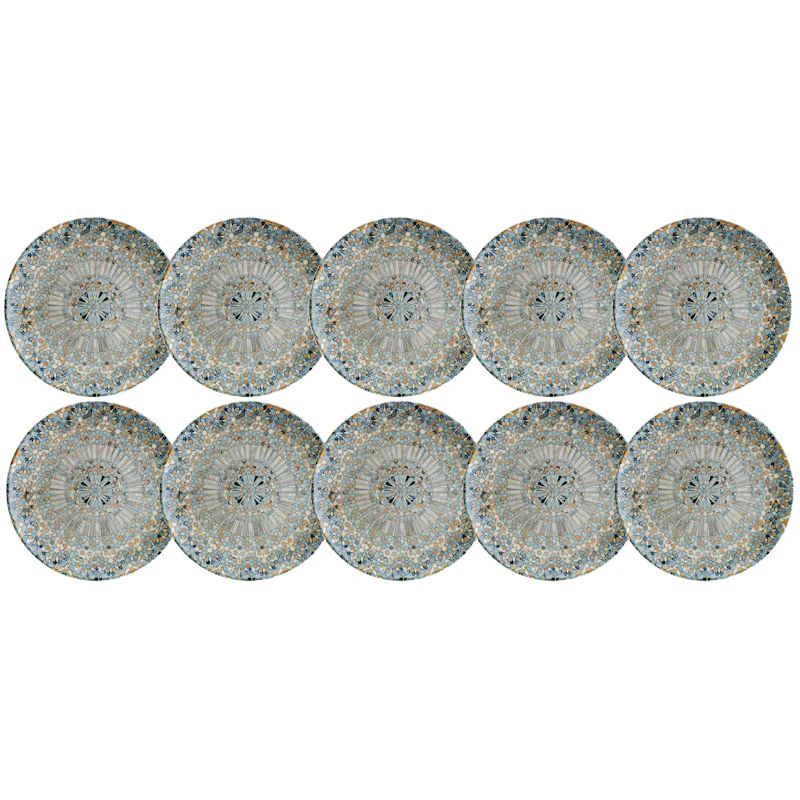 Luca Mosaic Tallrik 27 cm, 10-pack
