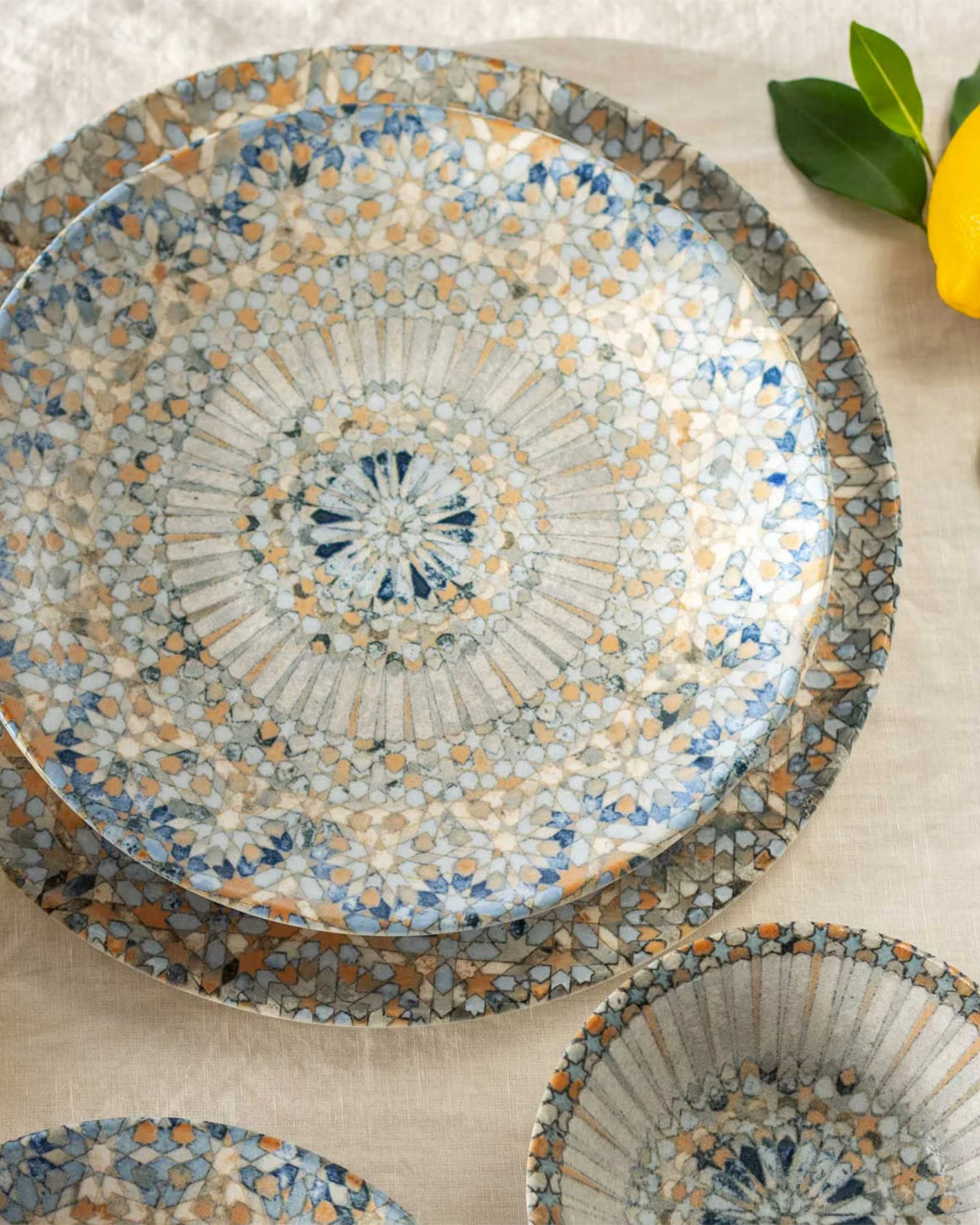 Bonna Luca Mosaic Djup Tallrik 25 Cm, blå från Bonna, bild 3