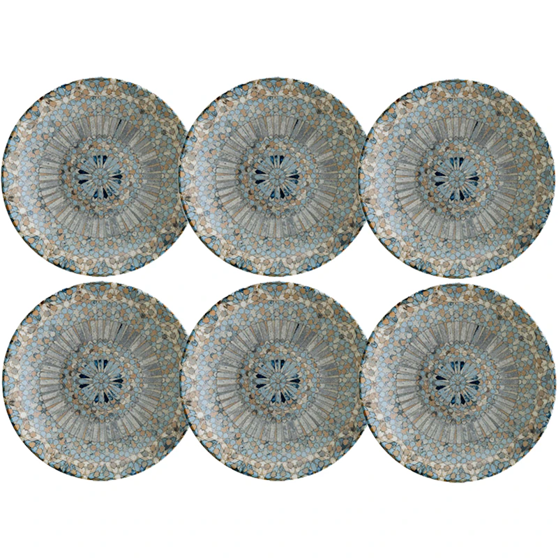 Luca Mosaic Djup Tallrik 25 cm, 6-pack