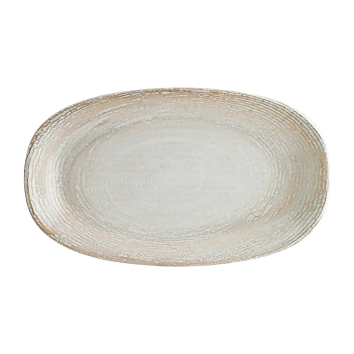 Bonna Patera Serveringsfat 17x29 Cm - Uppl&auml;ggningsfat Porslin Beige