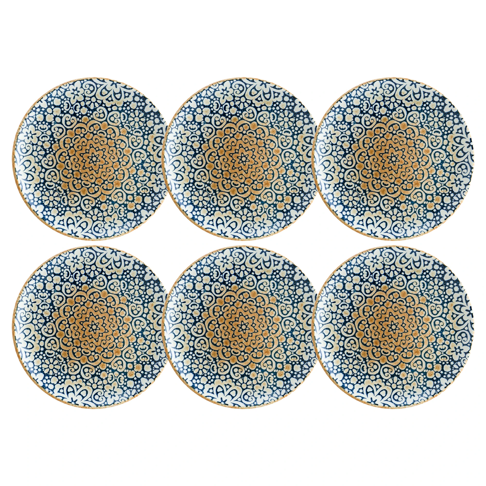 Bonna Alhambra Assiett 21 Cm 6-pack - Porslin Bl&aring;