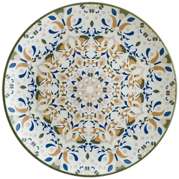 bonna tenango tallrik 27 cm - porslin grön