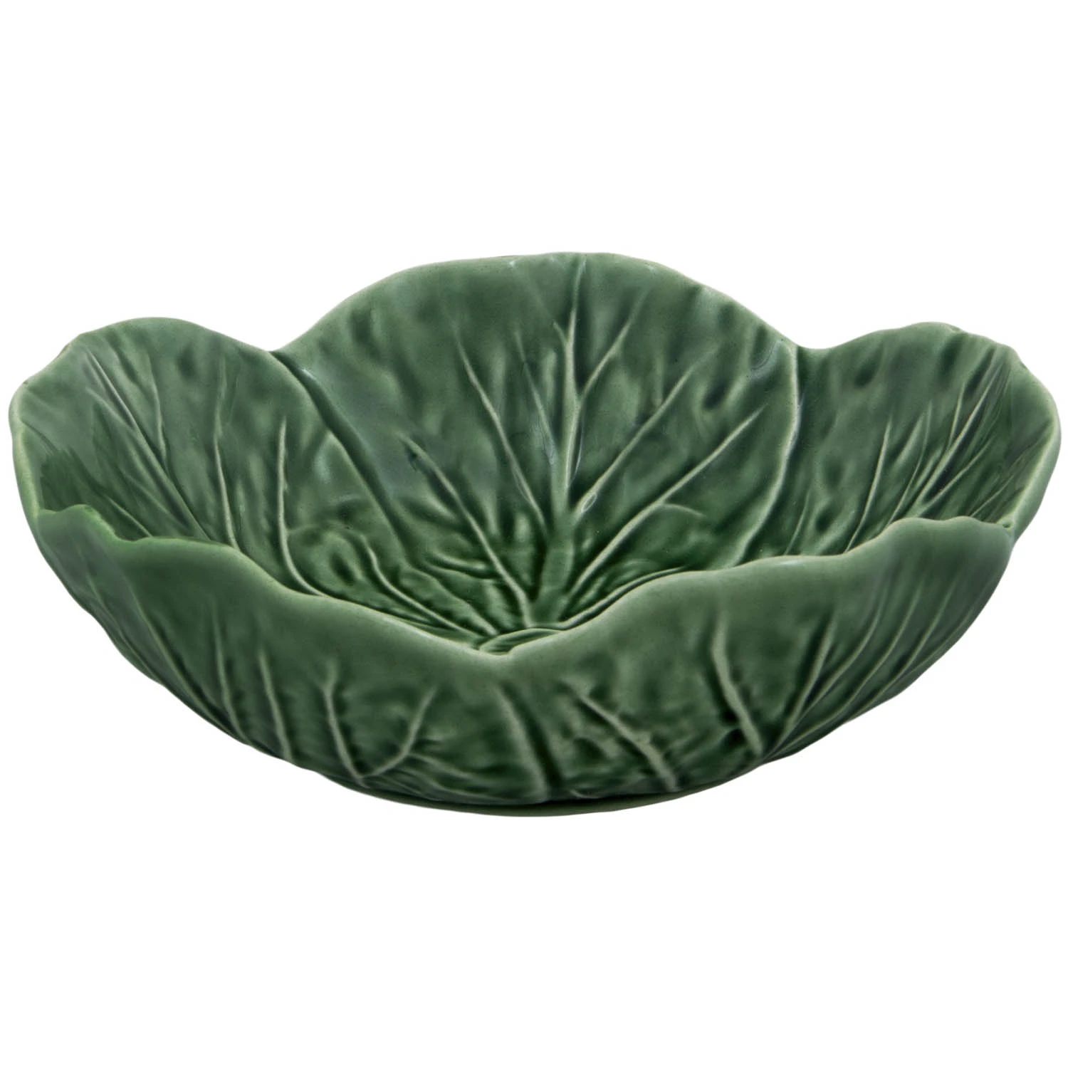 Bordallo Pinheiro Cabbage Sk&aring;l &Oslash;15 Cm - Serveringssk&aring;lar Lergods Verde