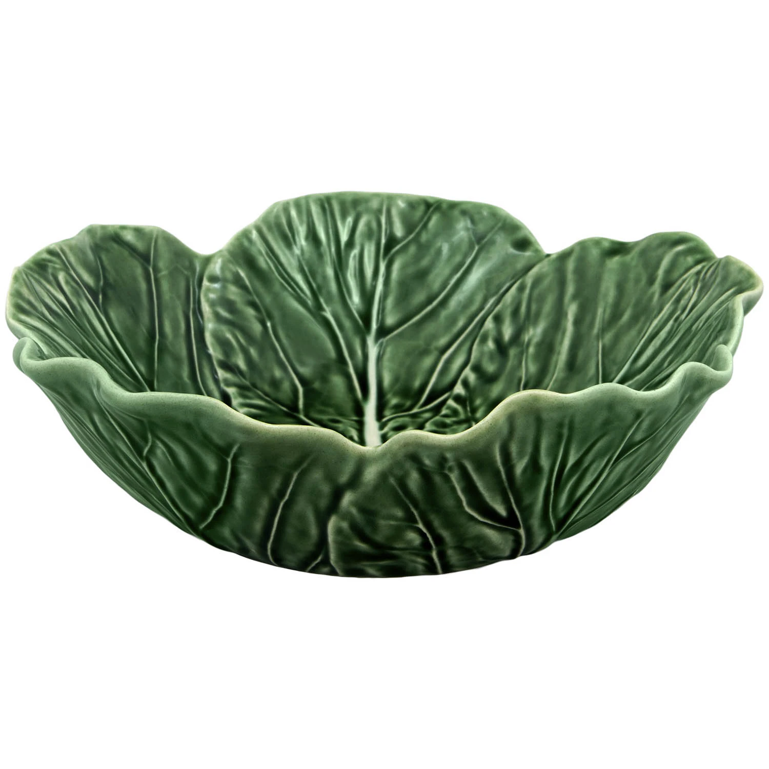 Bordallo Pinheiro Cabbage Sk&aring;l &Oslash;22,5 Cm - Serveringssk&aring;lar Lergods Verde