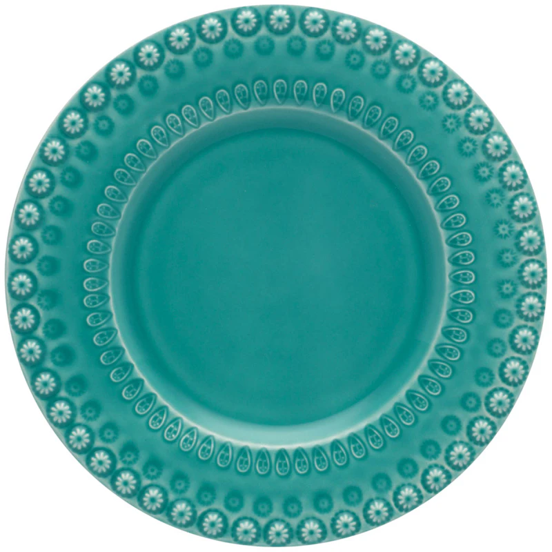 Fantasy Desserttallrik Ø22 cm, Turkos
