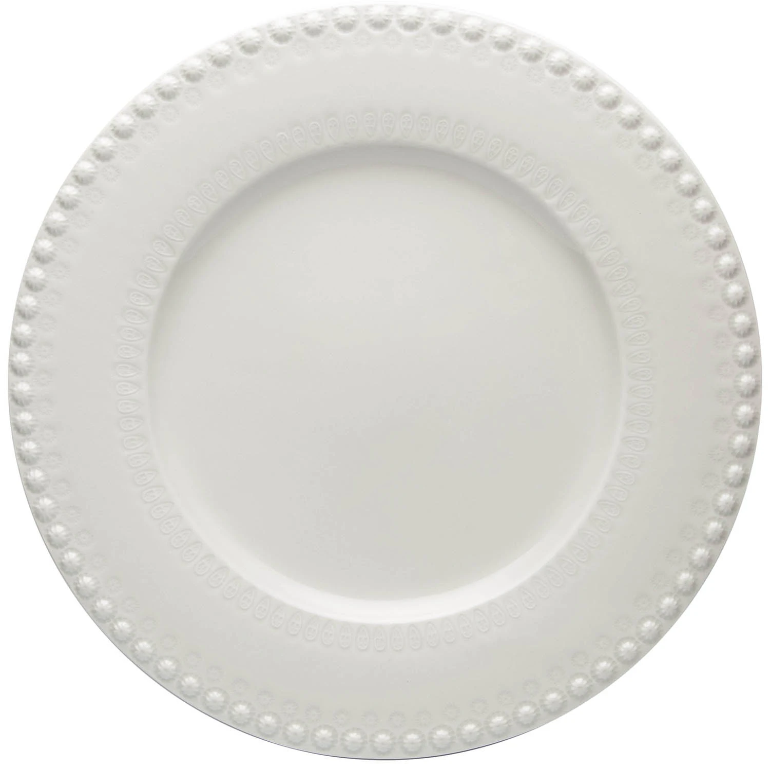 bordallo pinheiro fantasy serveringstallrik ø34 cm - lergods cinza