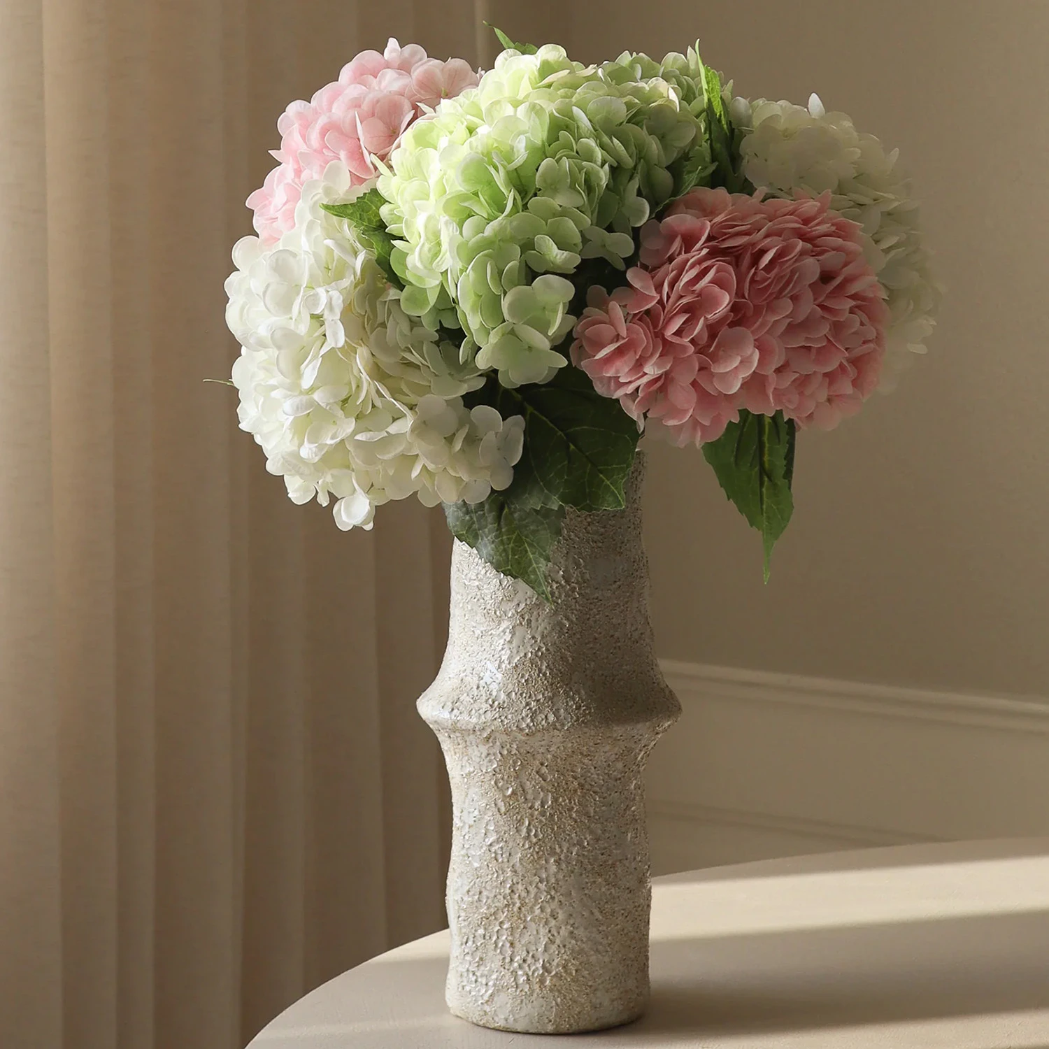 Botané Hydrangea Bouquet Bukett - Dekorativa Accessoarer Skum Rosa