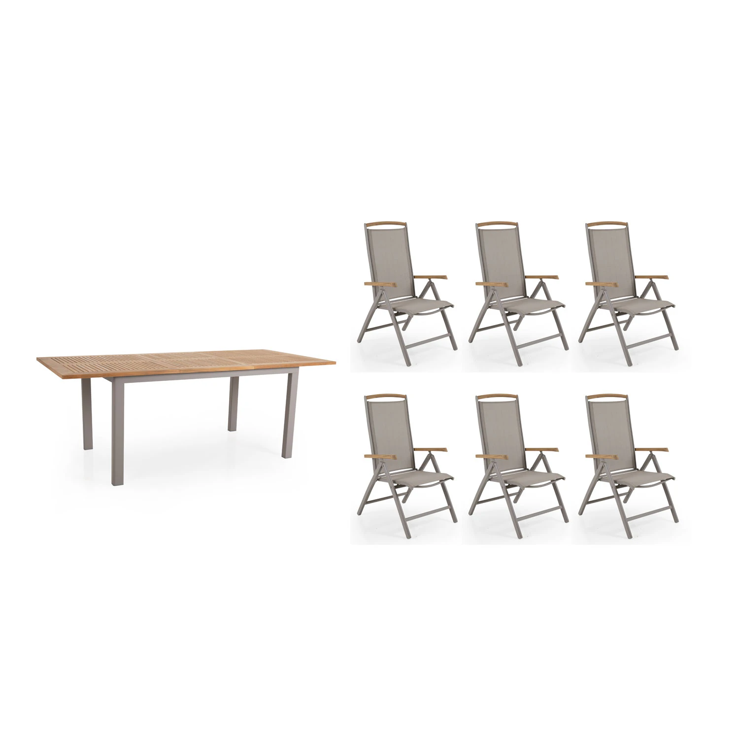 brafab andy + lyon matgrupp / - utegrupper teak khaki
