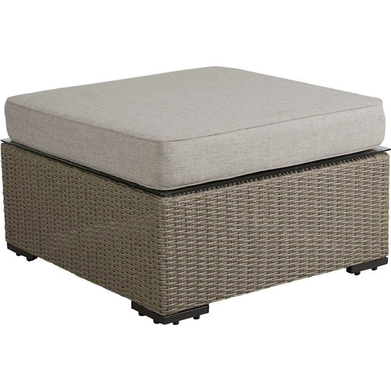 Funkia Sittpuff / Soffbord 76x76x46 cm, Beige/Sand