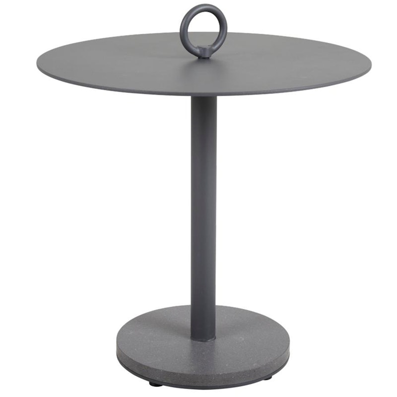 Niobe Sidobord Ø50 cm, Antracit