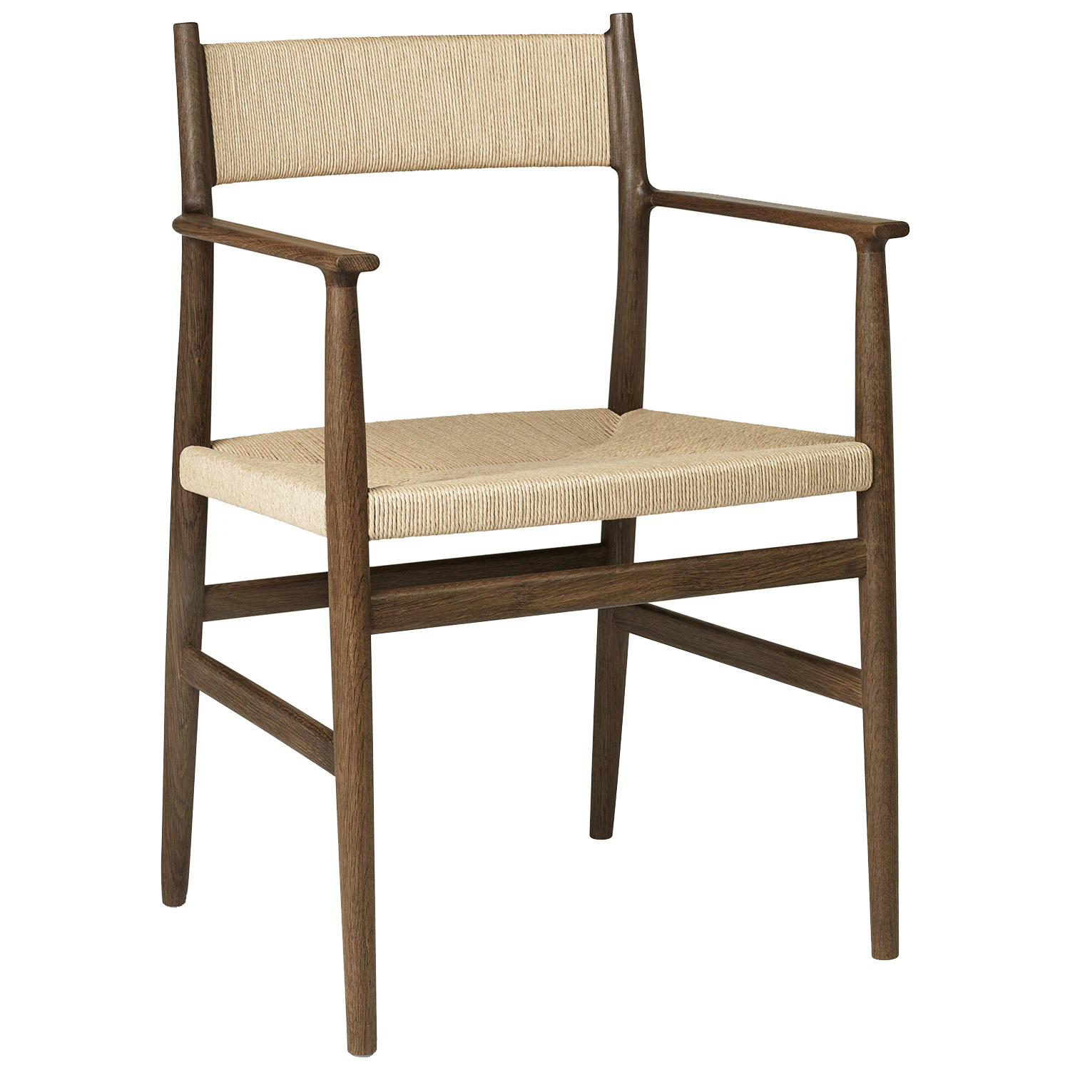 Brdr. Kr&uuml;ger Arv Karmstol Med V&auml;vd Sits / Rygg - Stolar Ek R&ouml;kt Ek