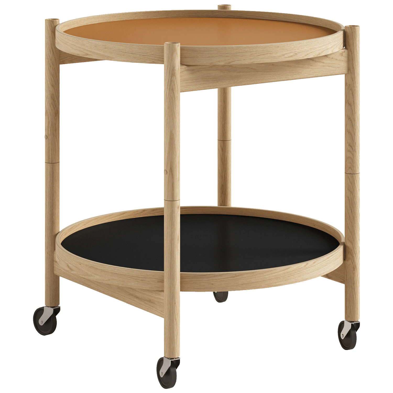 brdr. krüger bølling brickbord ø50 cm oljad ek / clay - brickbord laminat svart