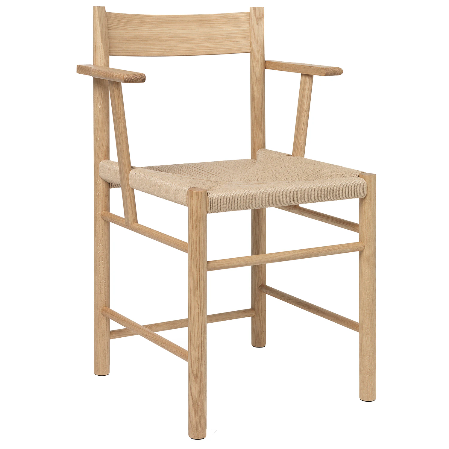 Brdr. Kr&uuml;ger F Karmstol Oljad / Neutralt Papperssn&ouml;re - Stolar Ek Svart