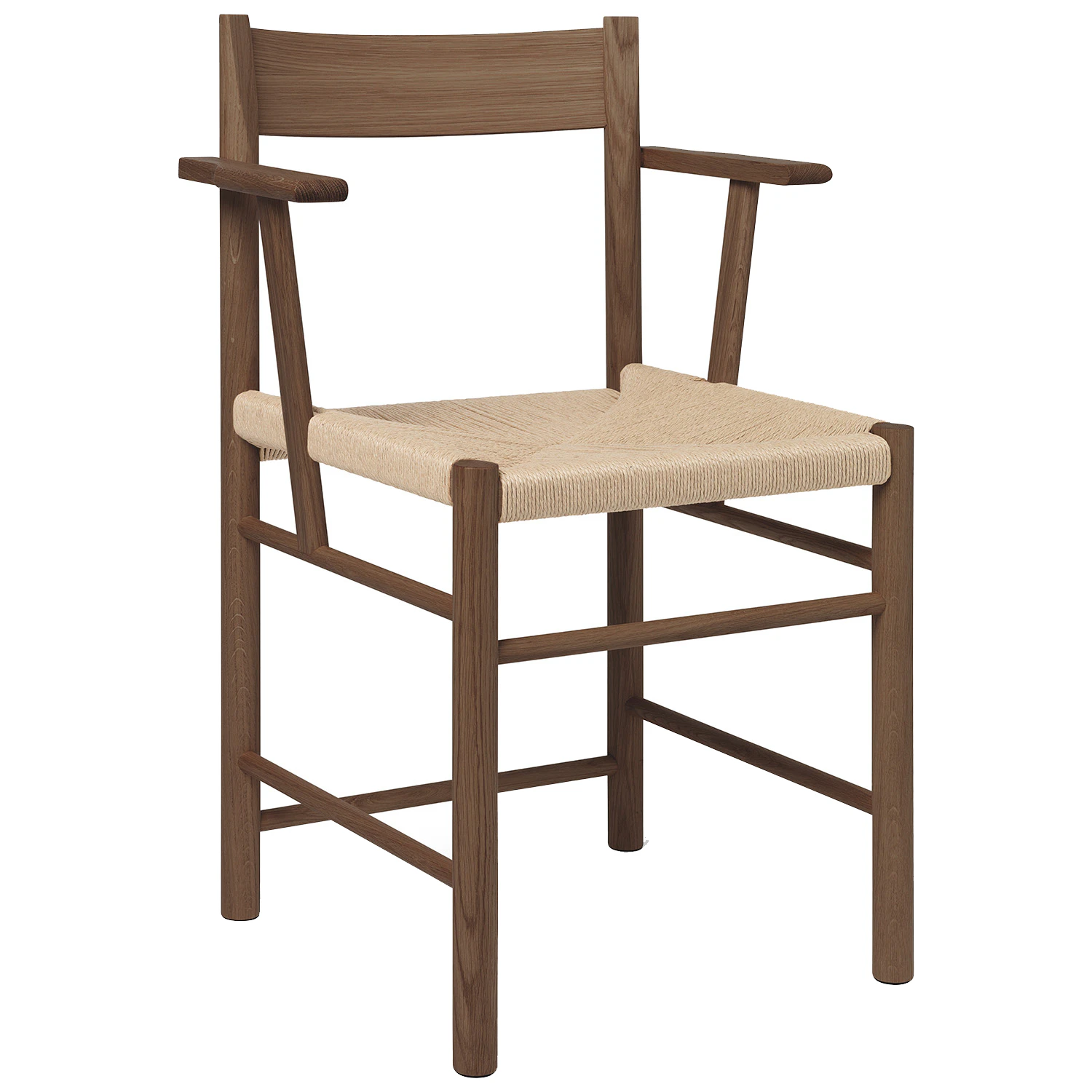 Brdr. Kr&uuml;ger F Karmstol / Neutralt Papperssn&ouml;re - Stolar Ek R&ouml;kt Ek