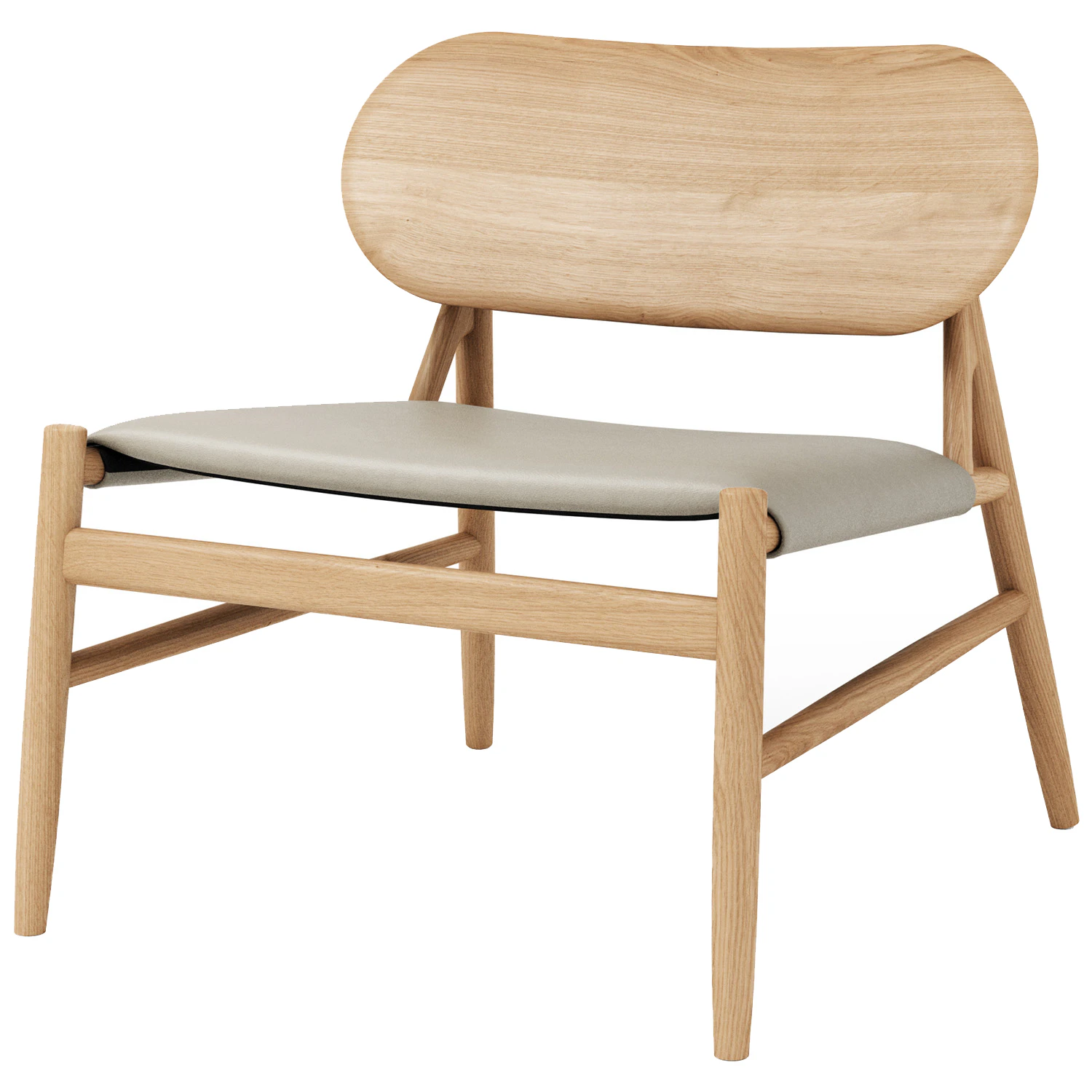 Brdr. Kr&uuml;ger Ferdinand Loungef&aring;t&ouml;lj Oljad / L&auml;der - F&aring;t&ouml;ljer Ek Oyster