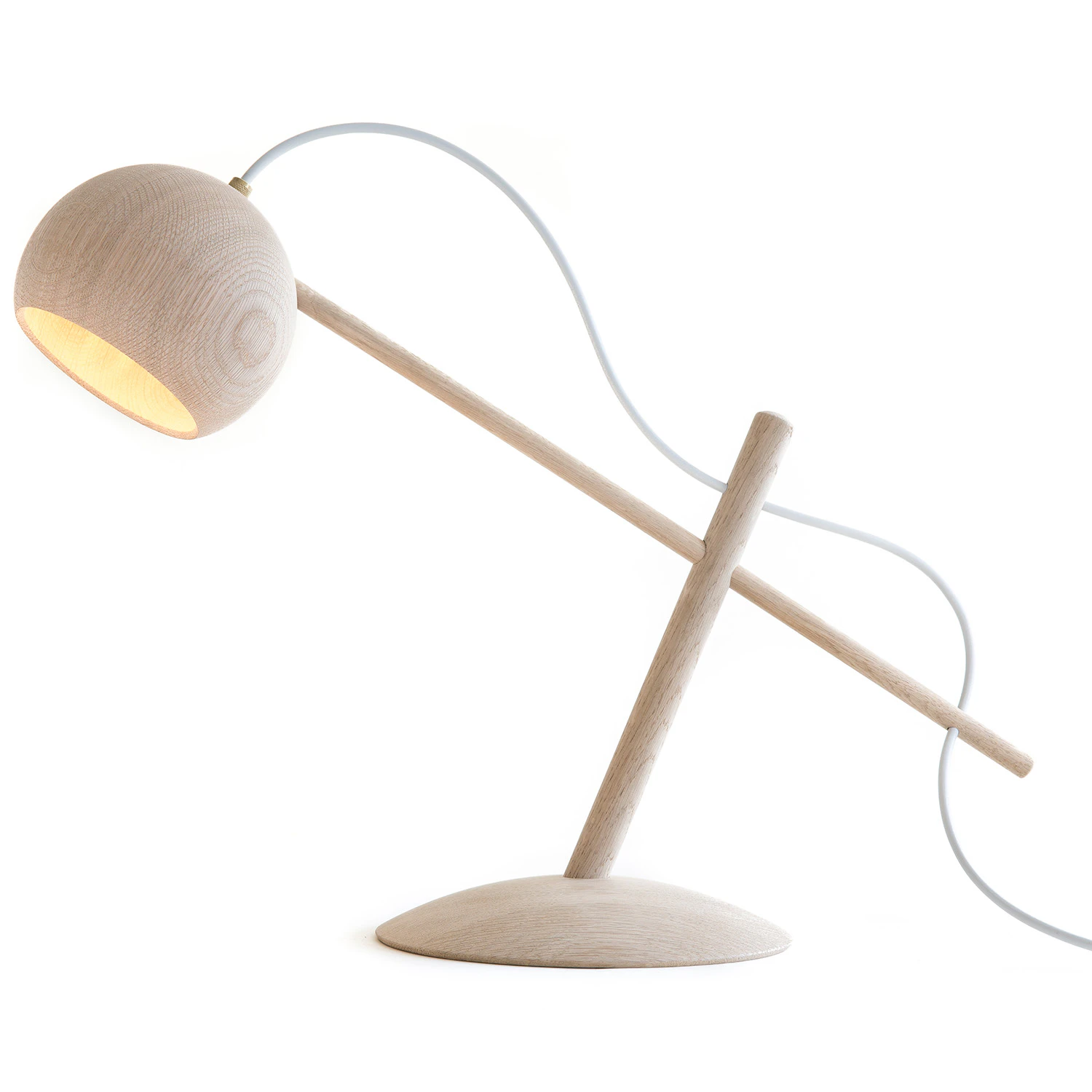Brdr. Kr&uuml;ger Lune Bordslampa Vitoljad - Bordslampor Ek