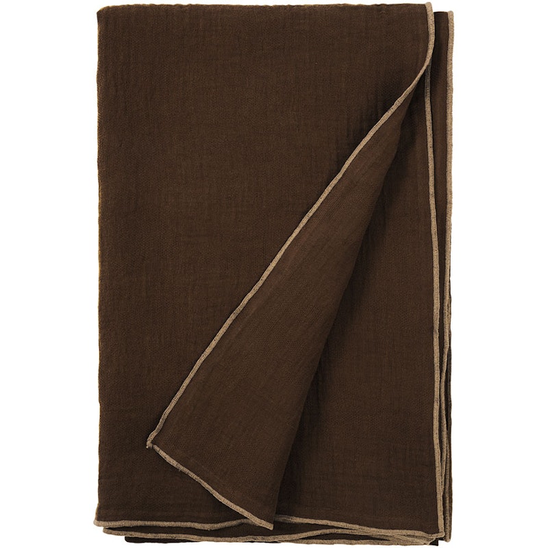 Evy Överkast 260x260 cm, Mörkbrun