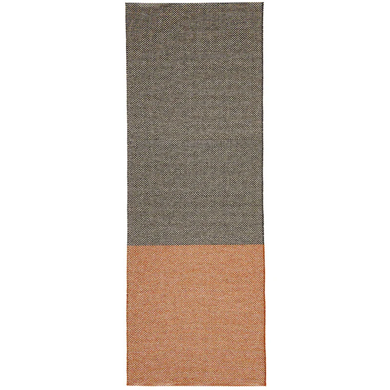 Moor Matta 70x300 cm, Svart / Terracotta