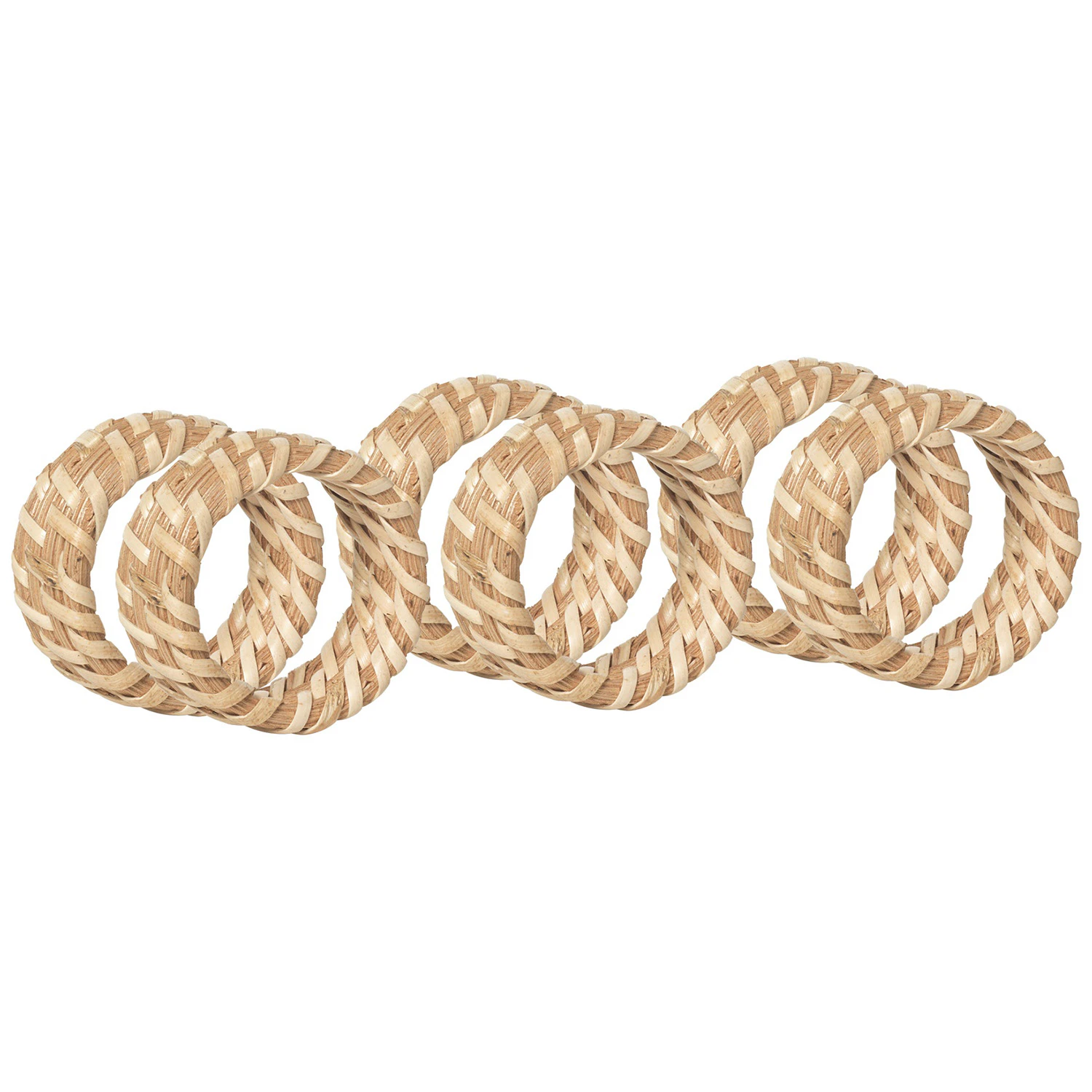 Broste Copenhagen Gaia Servettringar 6-pack - Servetter & Tillbehör Rotting Brun