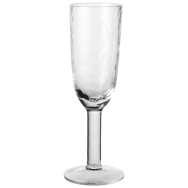 Hammered Champagneglas, Klar