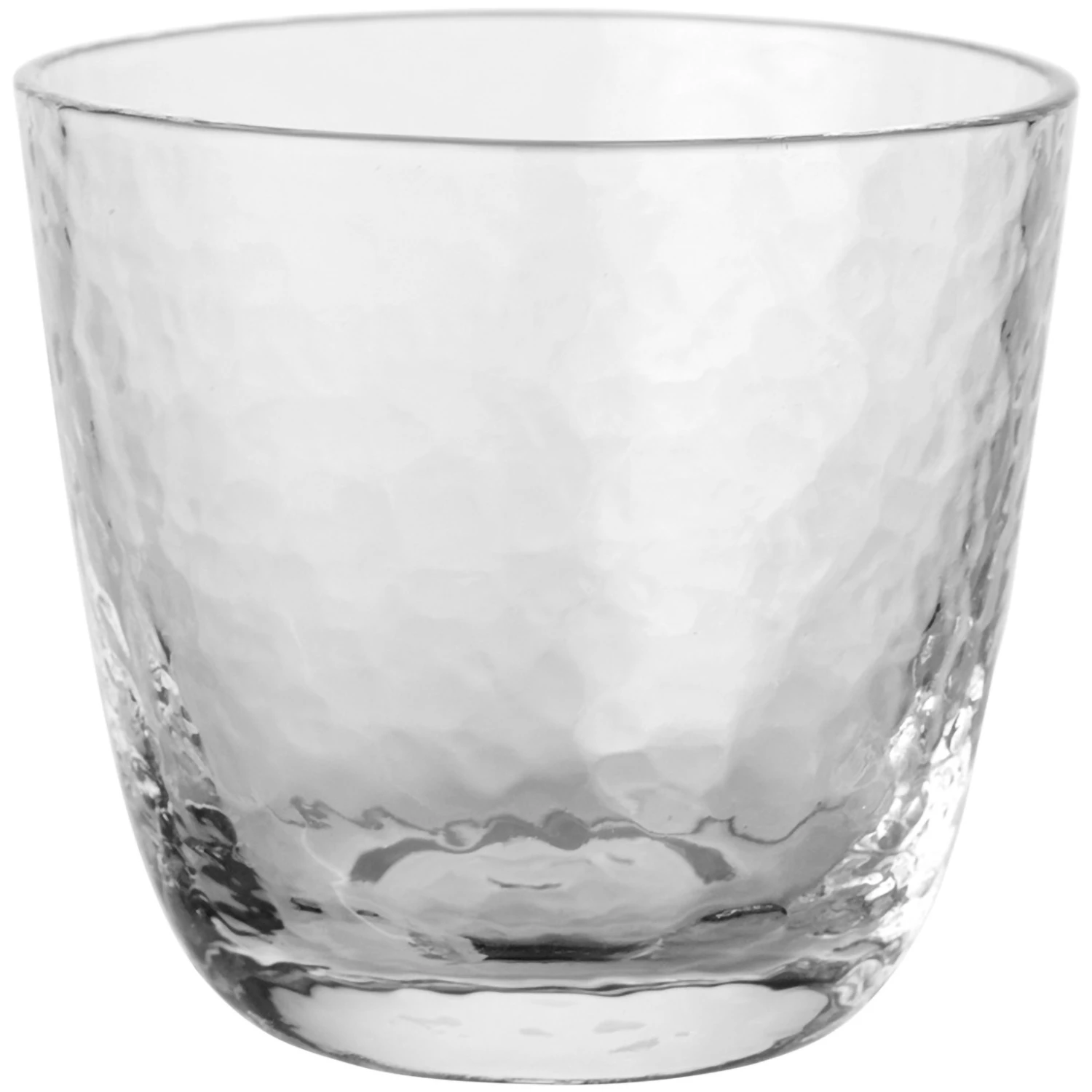 Broste Copenhagen Hammered Tumblerglas - Dricksglas Munbl&aring;st Glas Klar