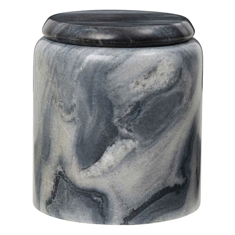 Hedvig Burk 11 cm, Svart Marmor