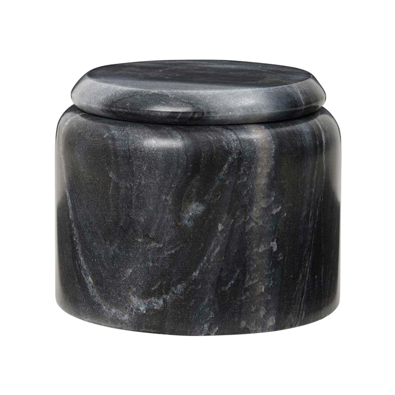 Hedvig Burk 8 cm, Svart Marmor
