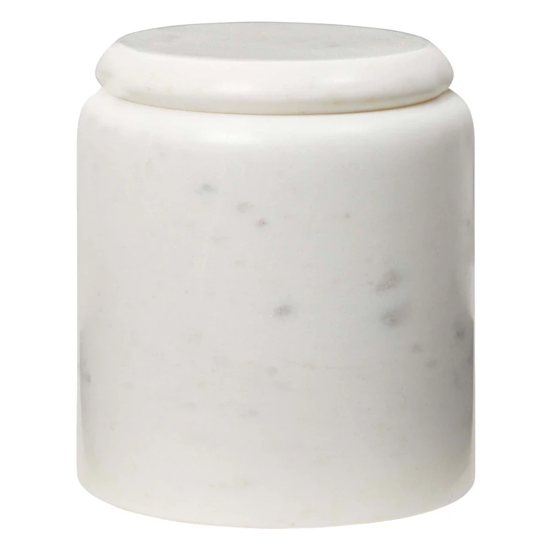 Hedvig Burk 11 cm, Vit Marmor