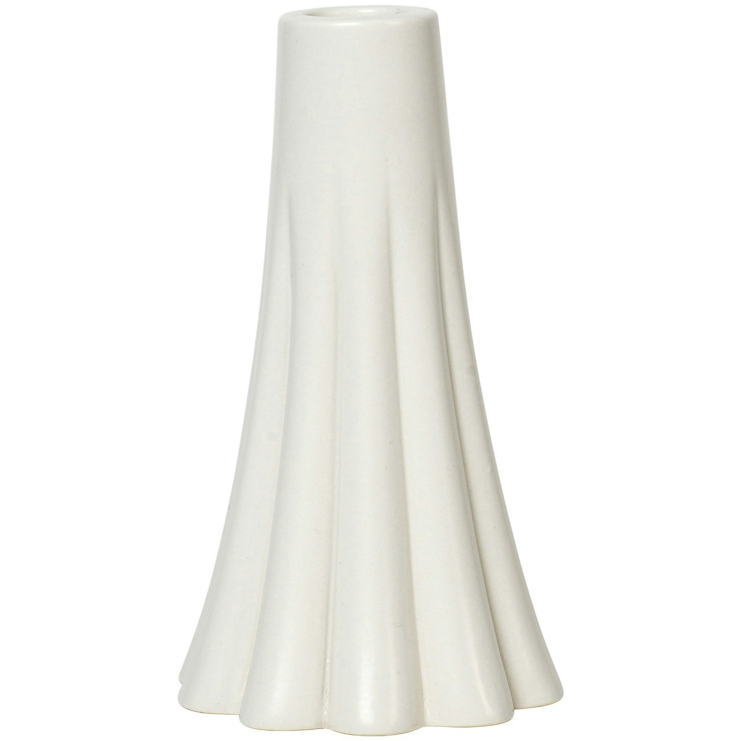 Broste Copenhagen Heli Ljusstake 14 Cm - Ljusstakar Stengods Beige