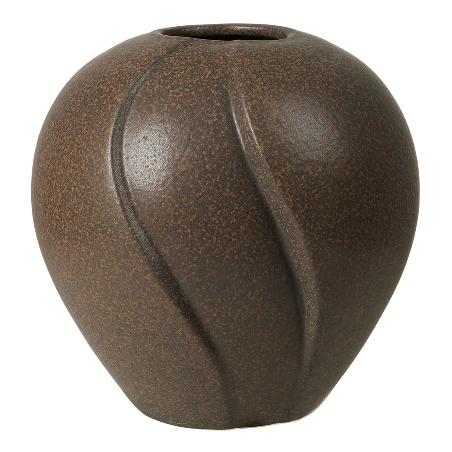 Broste Copenhagen Leda Vas Antik Brun 15 Cm - Vaser Keramik Antikbrun