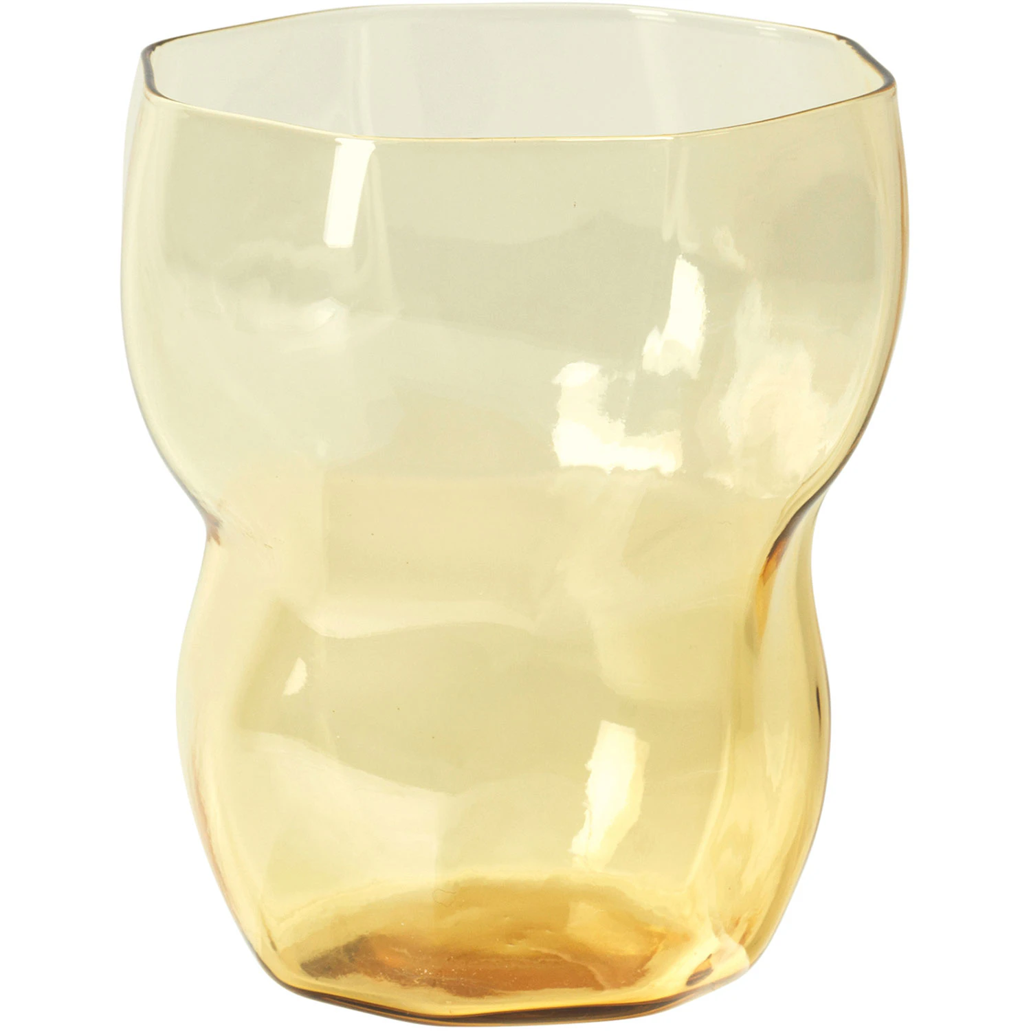broste copenhagen limfjord glas 35 cl amber - dricksglas munblåst glas bärnsten