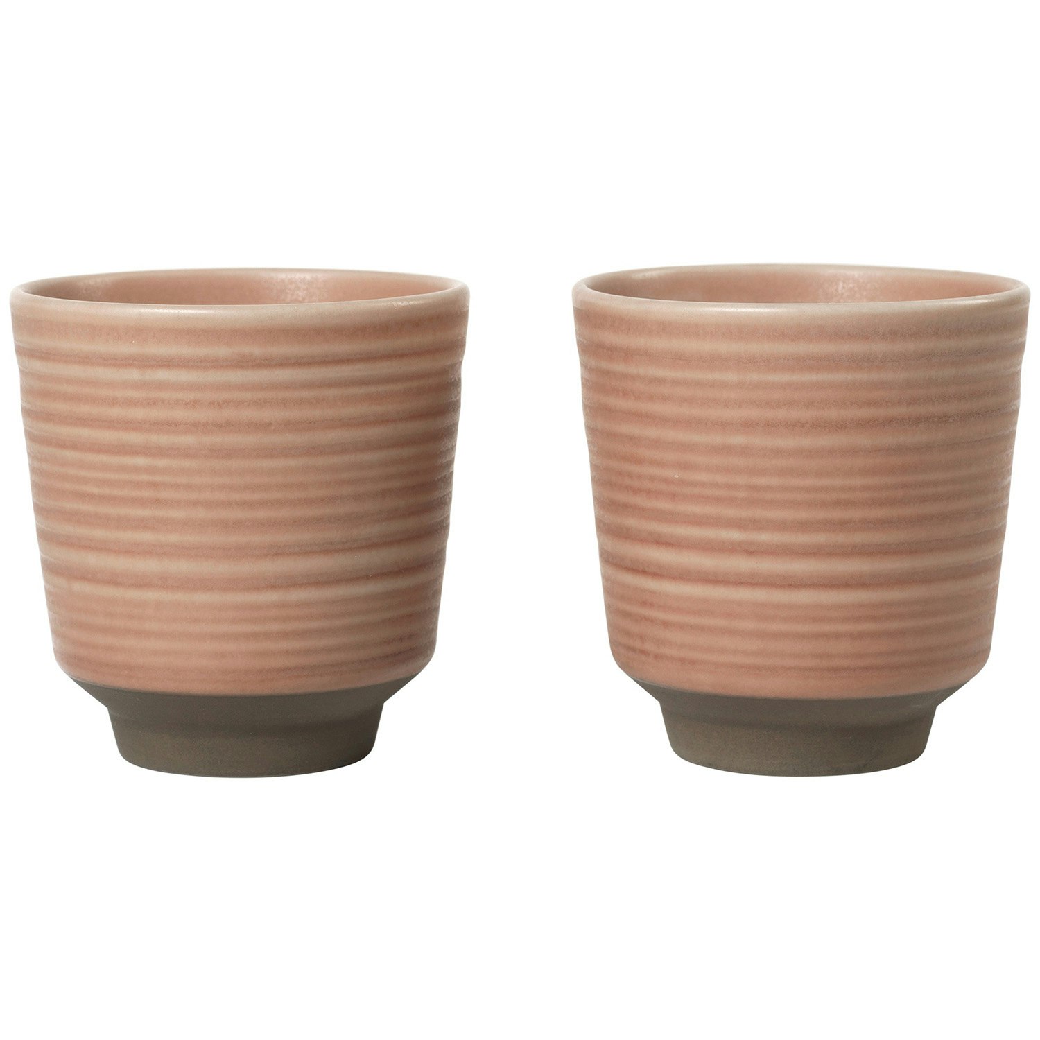Broste Copenhagen Miko Mugg 2-pack - Kaffekoppar Stengods Rosa