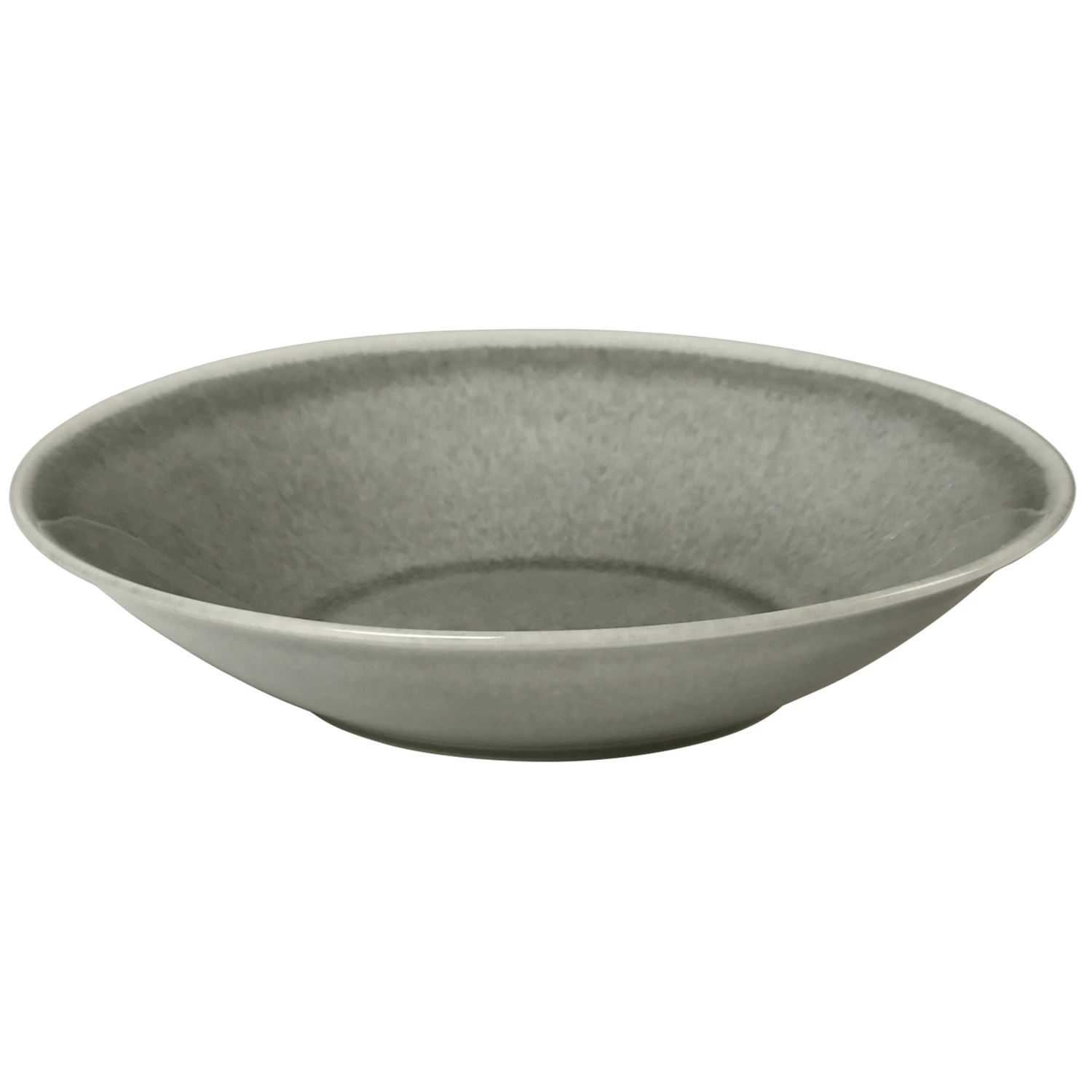 broste copenhagen nordic rain djup tallrik ø22,5 cm - stengods grå