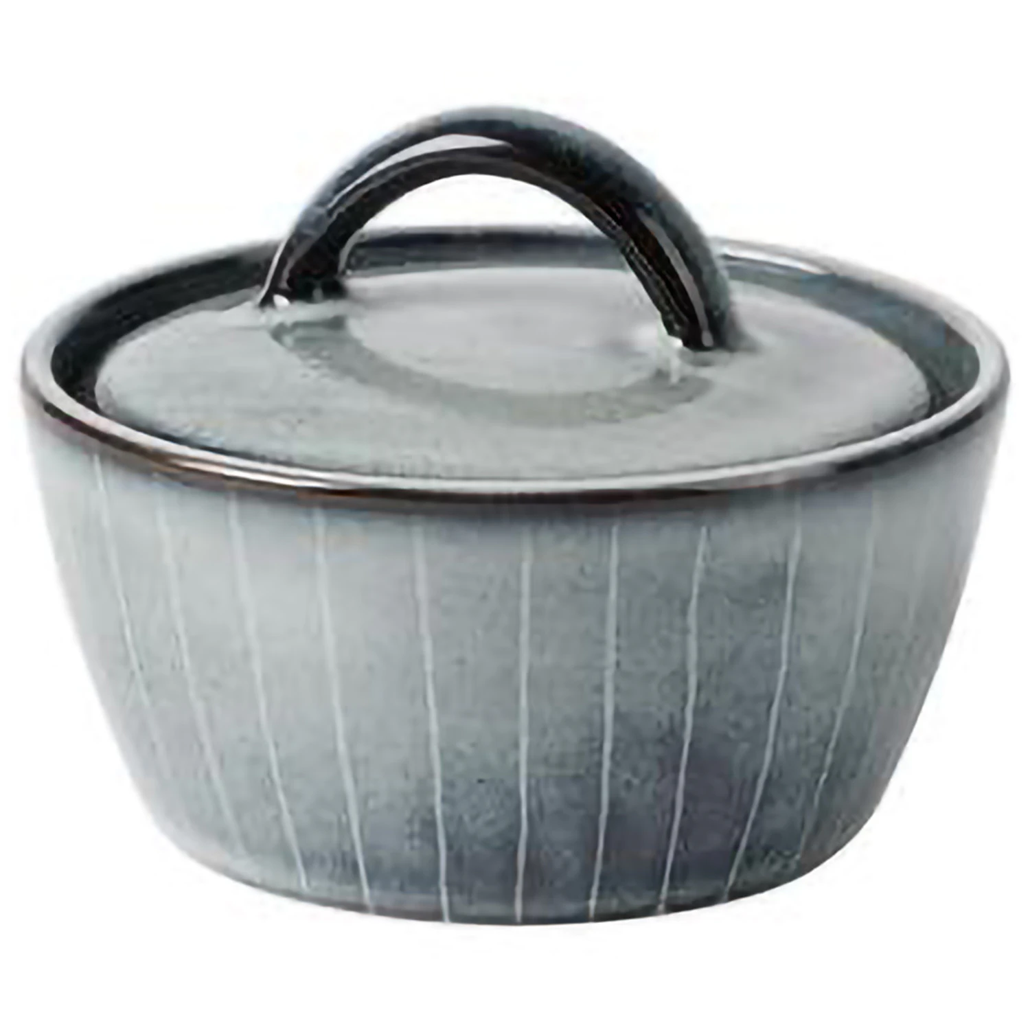 Broste Copenhagen Nordic Sea Sk&aring;l Med Lock - Serveringssk&aring;lar Stengods Beige