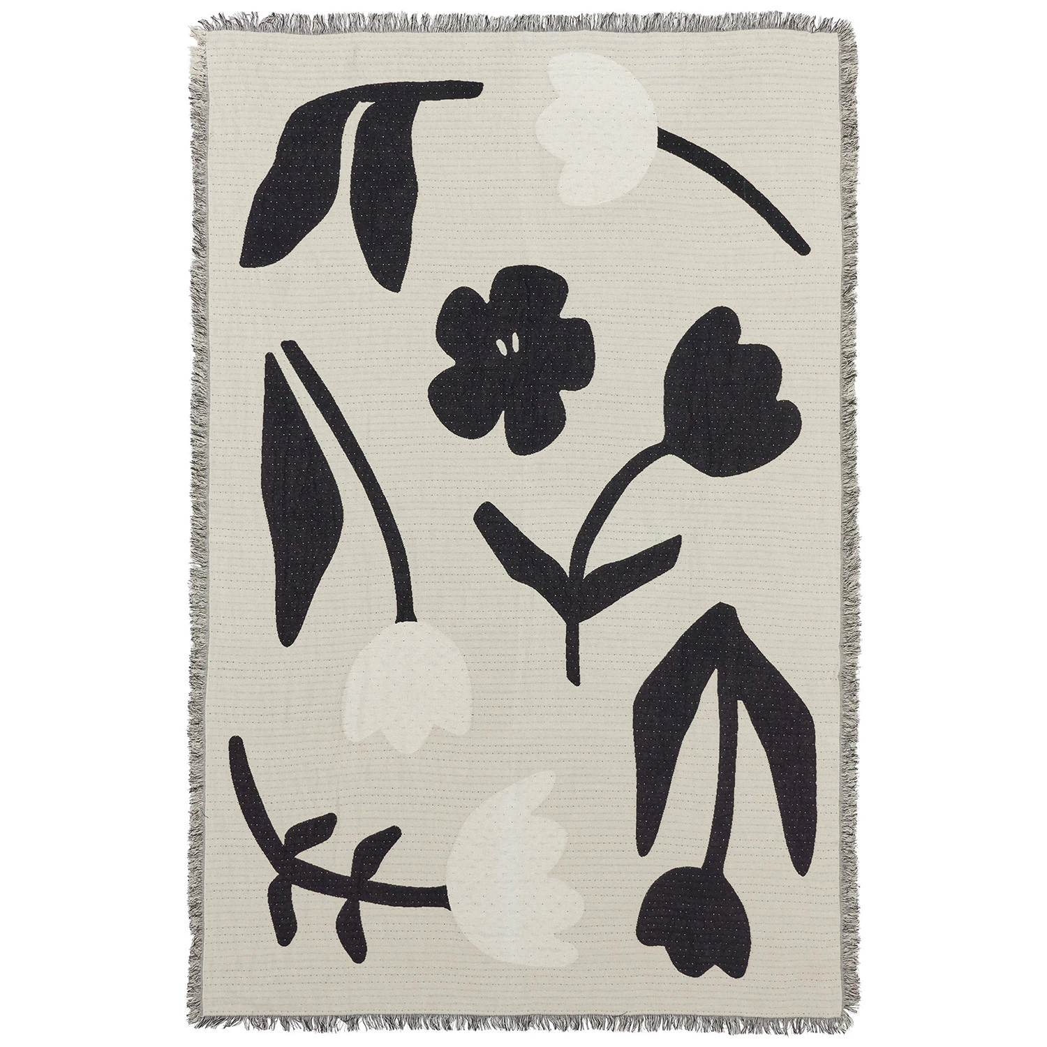 Broste Copenhagen Rosita Pläd 130x180 Cm - Plädar & Filtar Bomull Svart