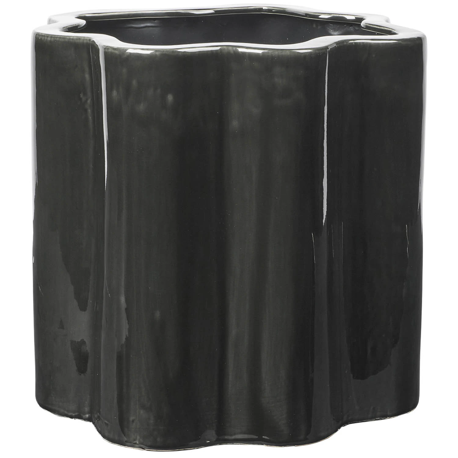 Broste Copenhagen Sonja Kruka 36 Cm - Krukor Keramik Mörkgrön
