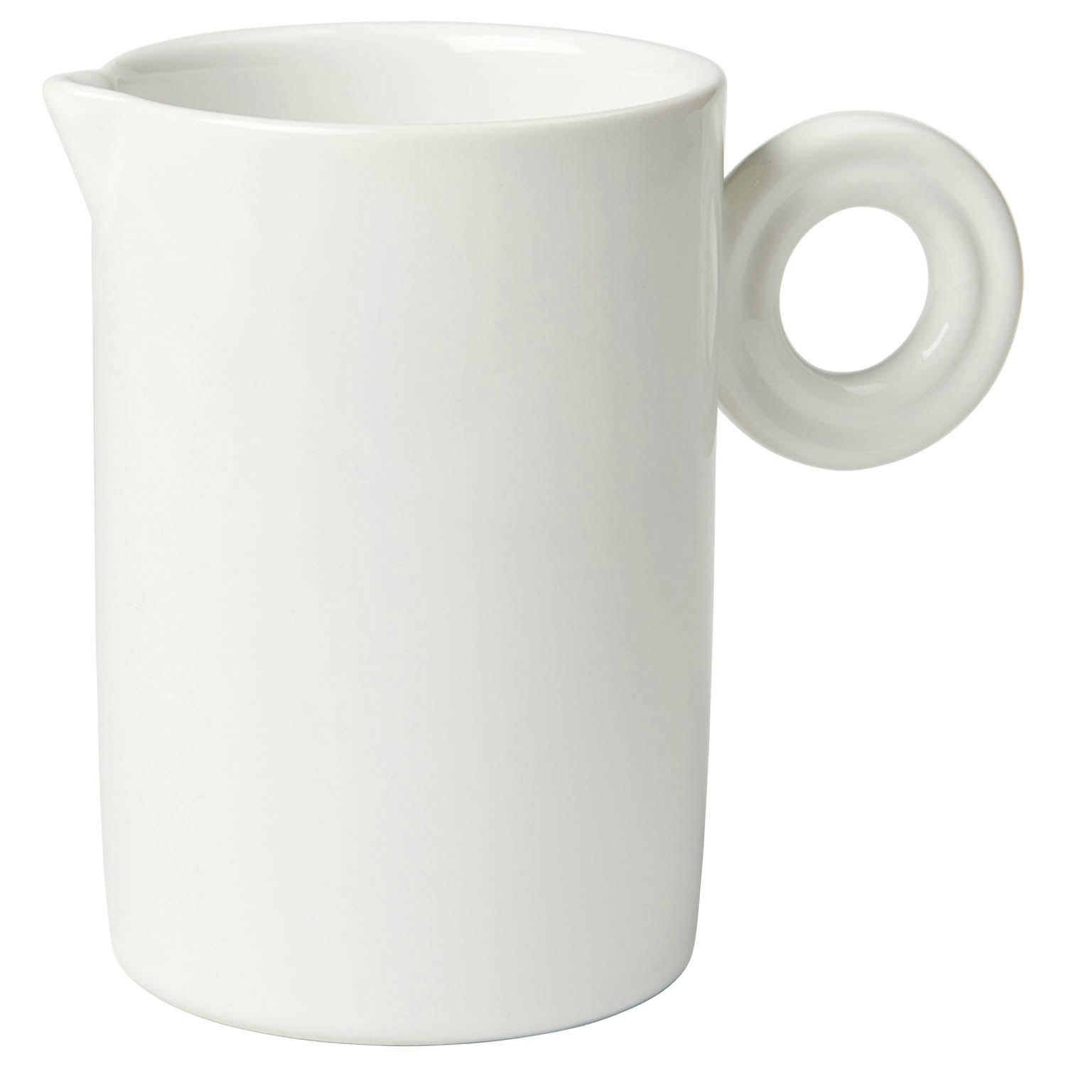 Broste Copenhagen Stevns Mj&ouml;lkkanna Chalk White 40 Cl - Mj&ouml;lkkannor Stengods Vit