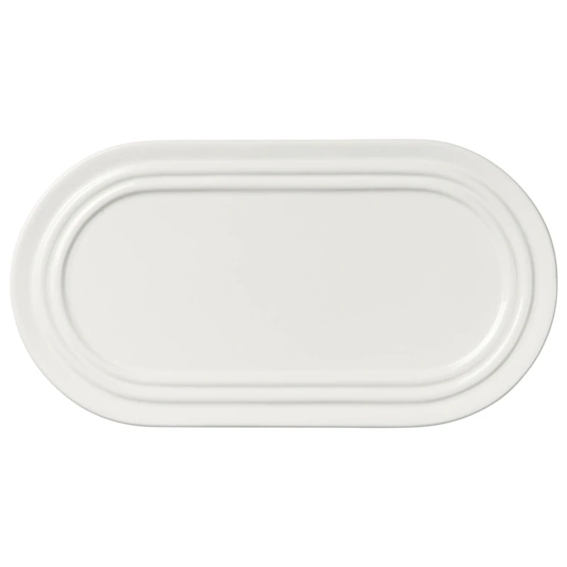 Stevns Oval Tallrik Chalk White, 27,5 cm