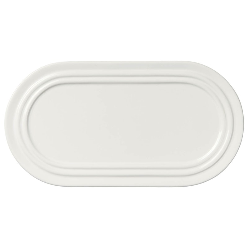 Stevns Oval Tallrik Chalk White, 27,5 cm