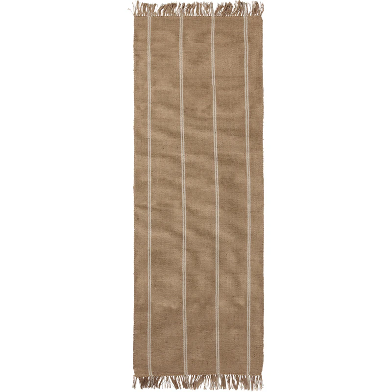 Yuki Jutematta 70x200 cm, Vit / Natur