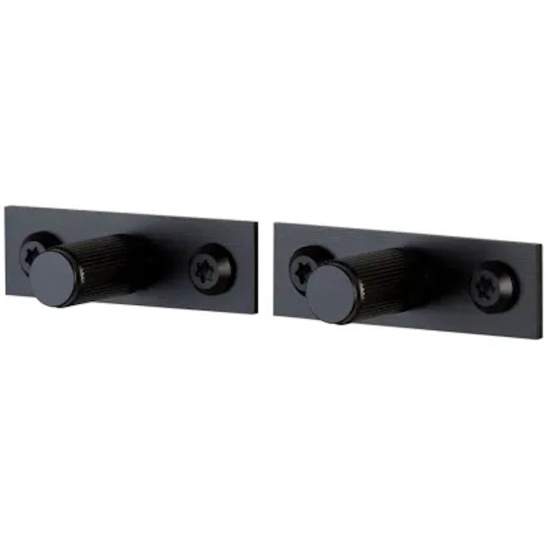 Linear Plate Knoppar 2-pack, Svart