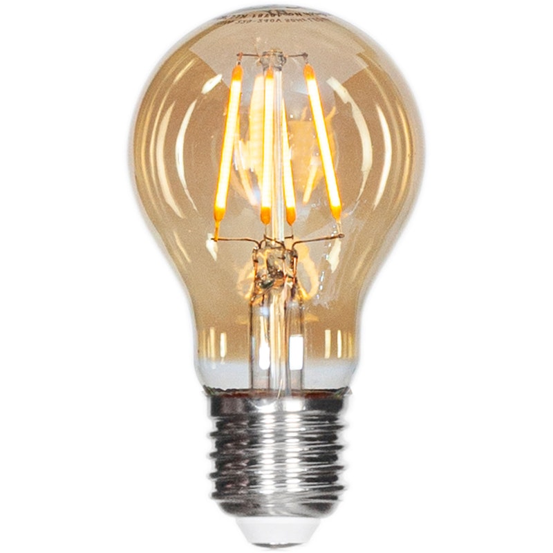 E27 LED dimbar 4W 2000K 260lm 60 mm, Amber