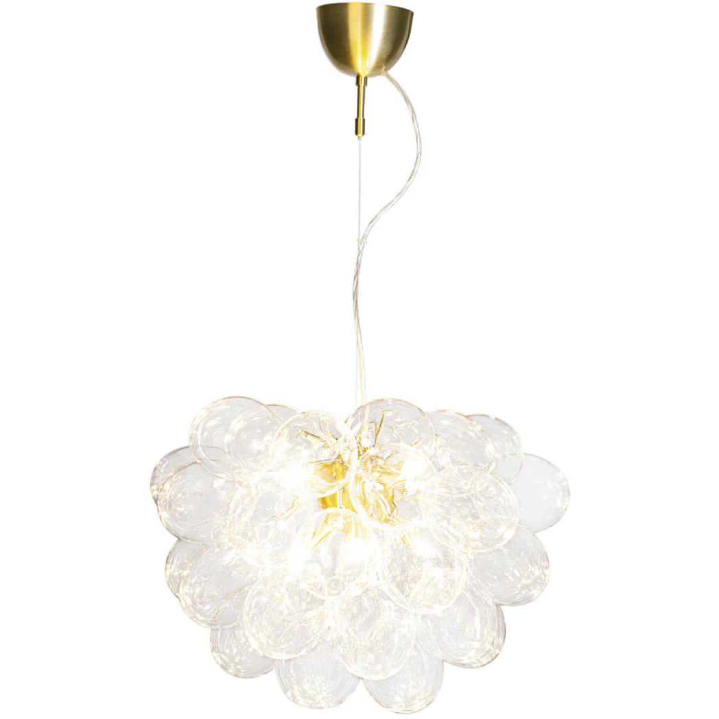 By Rydéns Gross Pendel 50 Cm / Mässing - Pendellampor Glas Klar