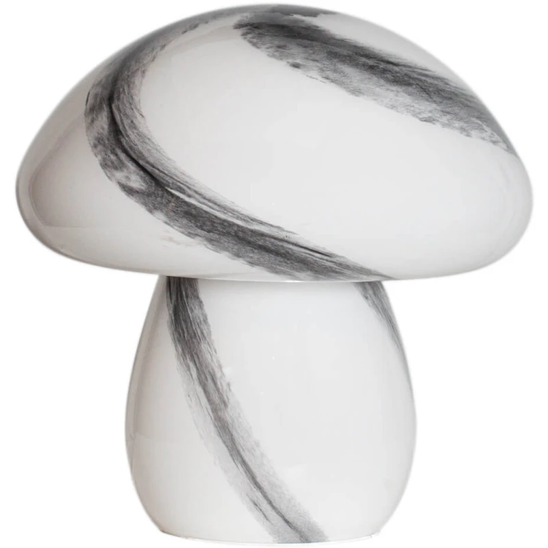 Mira Mushroom Bordslampa 30 cm, Svart / Vit