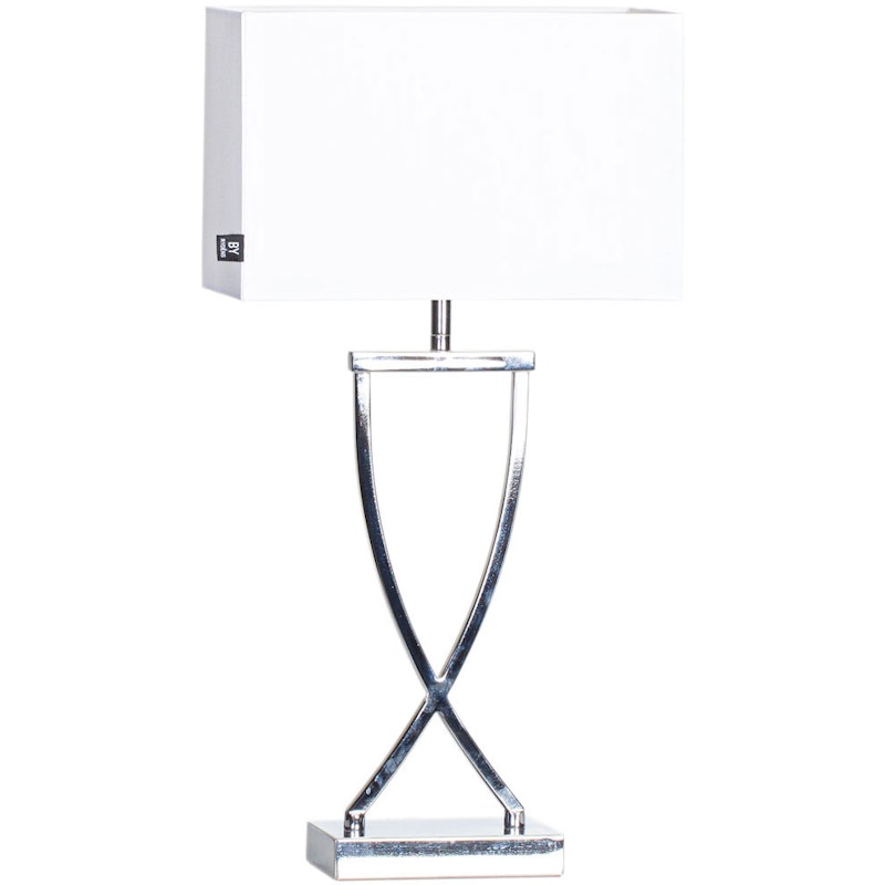 Omega Bordslampa 52 cm, Krom / Vit