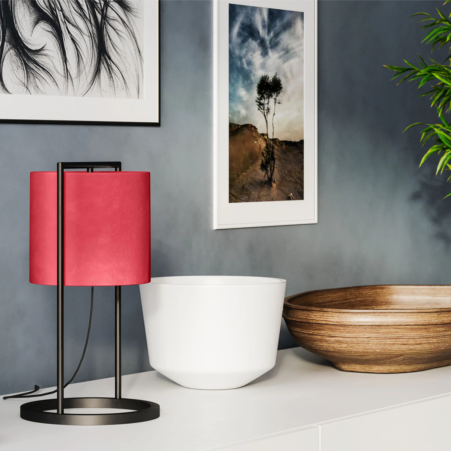 By Rydéns Vieste Bordslampa H45 Cm, röd från By Rydéns, bild 2
