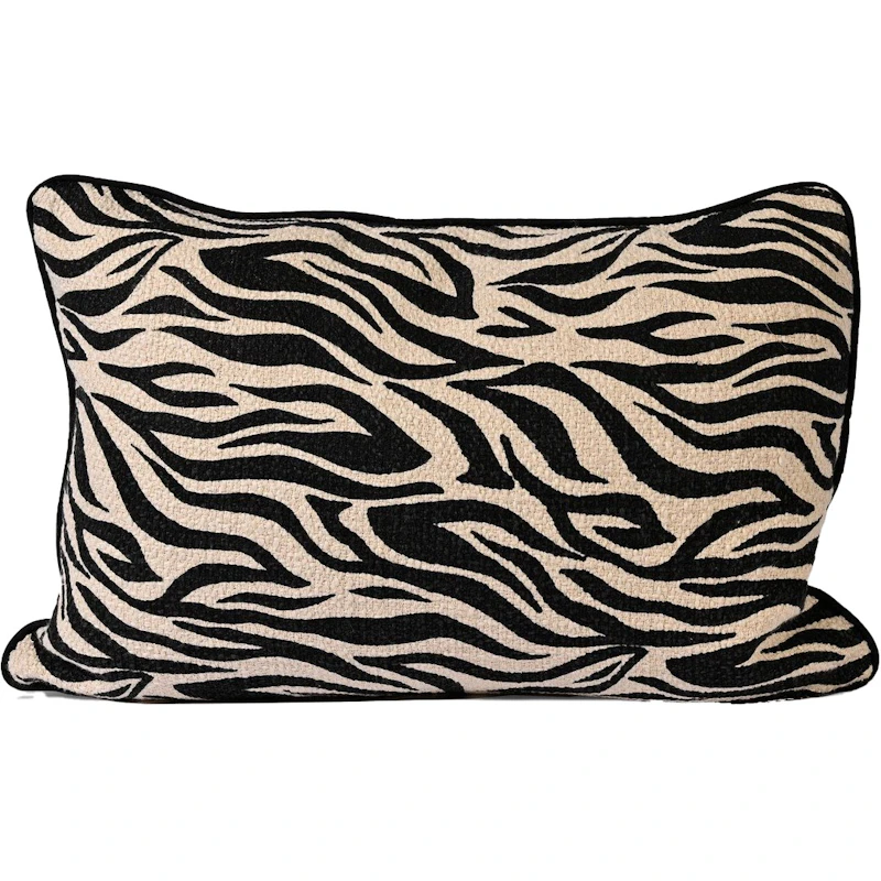 Anima Zebra Kudde 40x60 cm, Svart